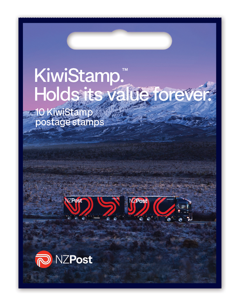 20 x KiwiStamp postage stamps booklets, 10 stamps per booklet