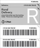 Rural Delivery Prepaid Ticket