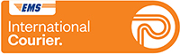Courier international service sticker