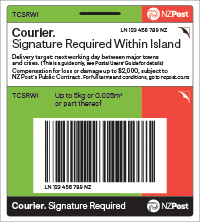 Courier Signature Required Within Island Base Prepaid Ticket