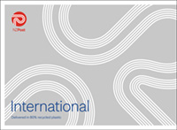 Foolscap Courier International plastic bag