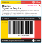 Signature Delivery for Courier Prepaid Ticket
