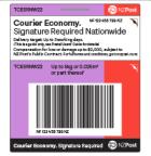 Courier Economy Signature Required Nationwide Base Prepaid Ticket