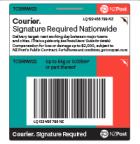 Courier Signature Required Nationwide Base Prepaid Ticket